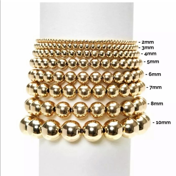 Karen Lazar 2mm YG w/ Diamond Bead Bracelet - Picture 3 of 5